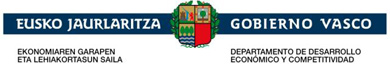 Logo Gobierno Vasco- Dpto. Desarrollo Económico y Competitividad